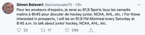 GROSSE PRISE du 91,9 Sports..
