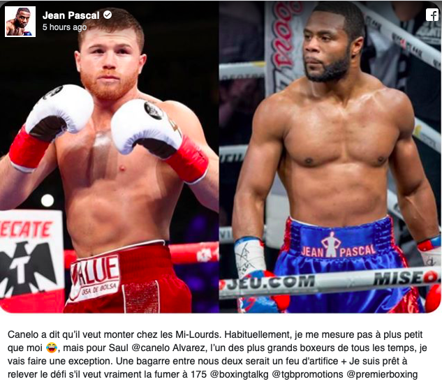 Jean Pascal est FOU????