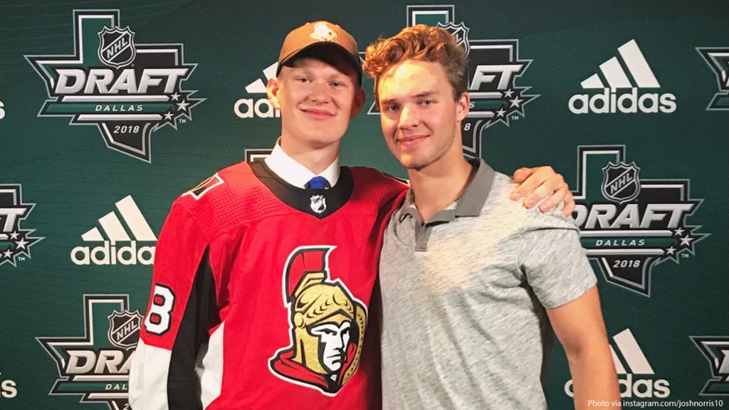 Joshua Norris et Brady Tkachuk...