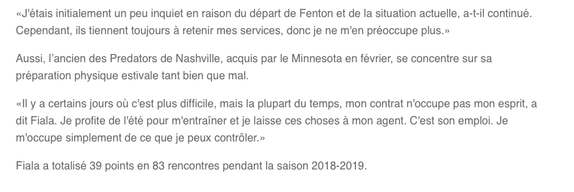 Kevin Fiala...PAUVRE GARS...