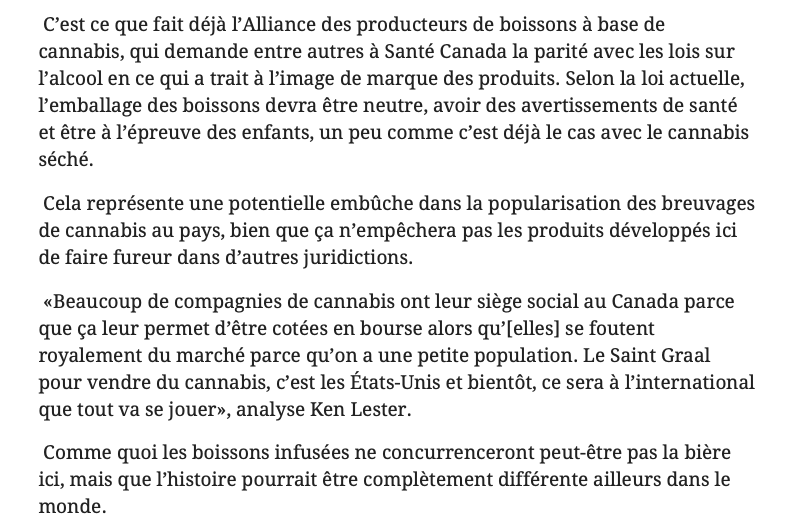 La priorité de Geoff Molson en ce moment...Les BOISSONS au POT..