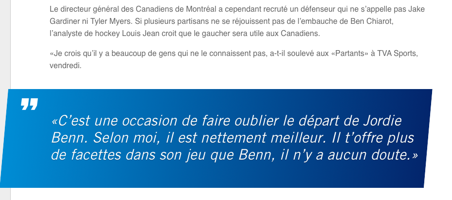 Le CH BOUDÉ? Ou Marc Bergevin?