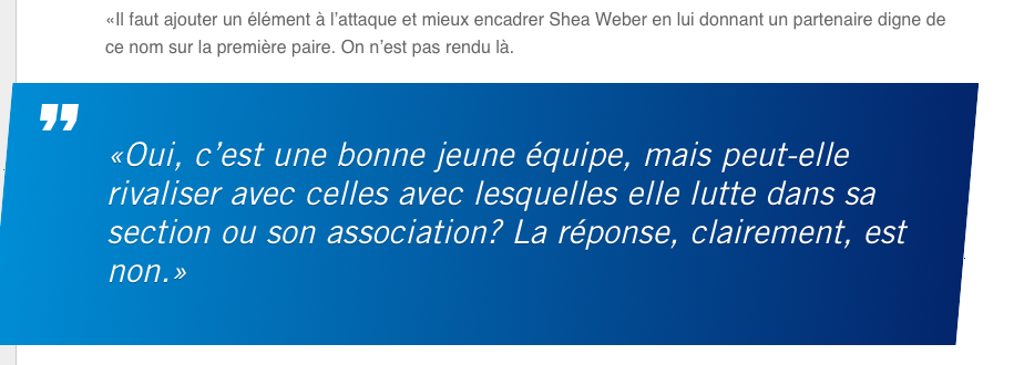 Le CH BOUDÉ? Ou Marc Bergevin?