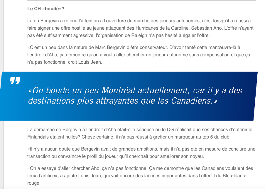 Le CH BOUDÉ? Ou Marc Bergevin?