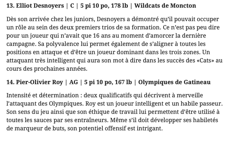 Le MEILLEUR REPÊCHAGE de l'histoire de la LNH...pour le Québec aussi....