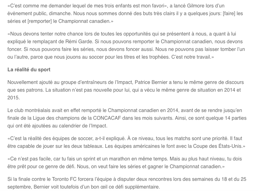 Le président de l'Impact... PÈTE PLUS HAUT QUE LE TROU!!!!