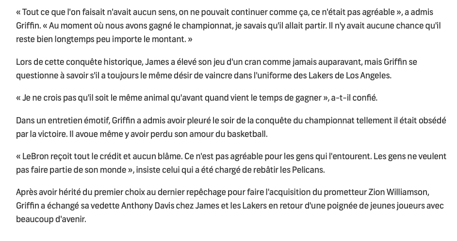 LeBron James DÉTRUIT par son ancien DG....