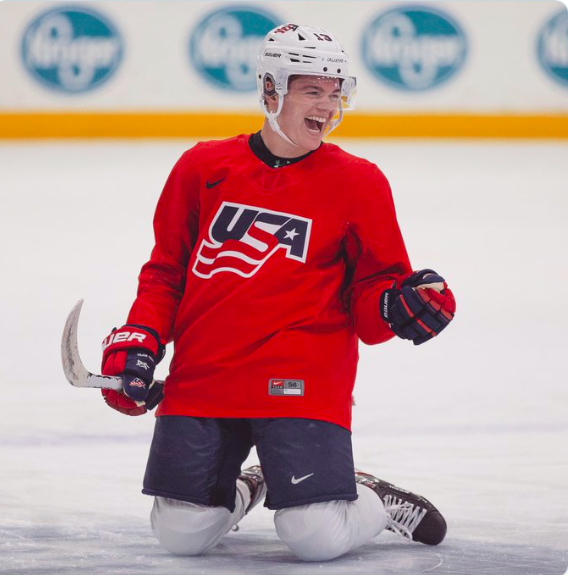 Les USA rappellent que Cole Caufield au 15e rang...