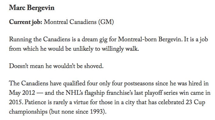 Marc Bergevin dans les candidats pour remplacer Jim Rutherford ?