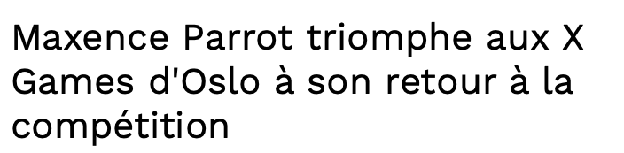 Maxence Parrot....le HÉROS d'une province entière....