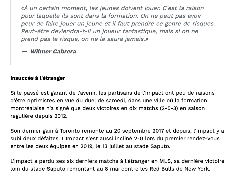 On espère que Claude Julien va avoir le MÊME DISCOURS....