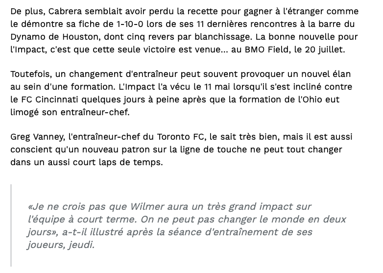 On espère que Claude Julien va avoir le MÊME DISCOURS....
