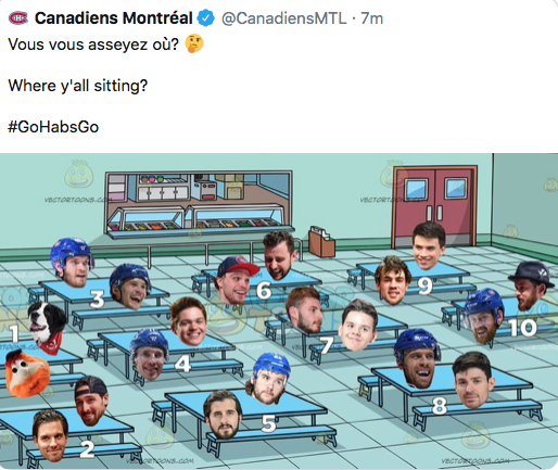 Où est la table avec Bergevin et Molson ???