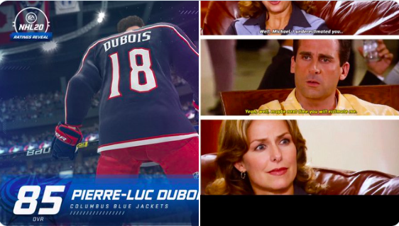 Pierre-Luc Dubois INSULTÉ par son OVERALL à NHL 20...