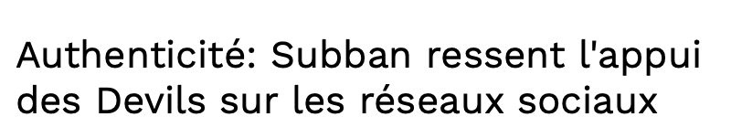 PK Subban affirme que le CH a MOINS DE CLASSE que les Devils...