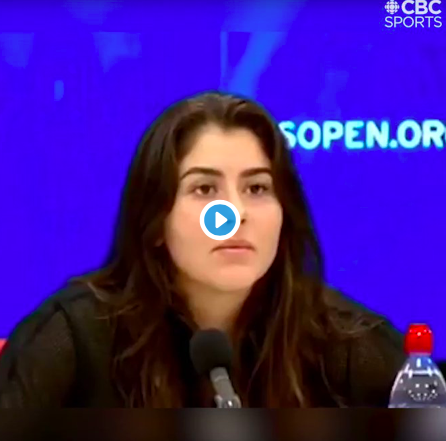 Quand Bianca Andreescu apprend qu'elle est TOP 10..