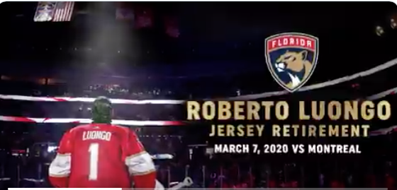 Roberto Luongo...le PREMIER JOUEUR de l'histoire des Panthers...