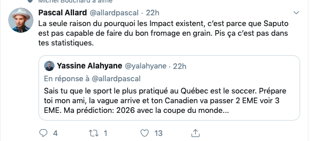 Saputo est même pas CAPABLE de faire du FROMAGE en GRAIN..