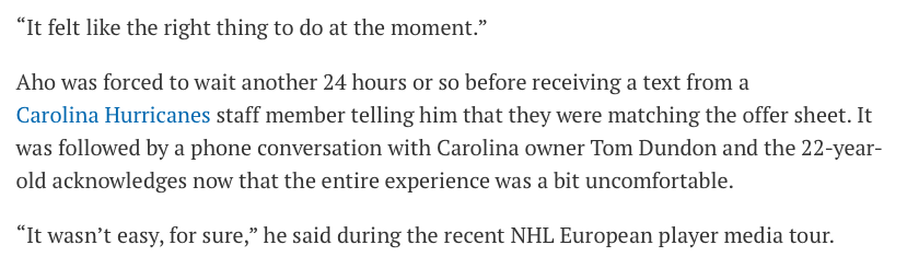 Sebastian Aho veut HUMILIER Marc Bergevin jusqu'à sa mort...