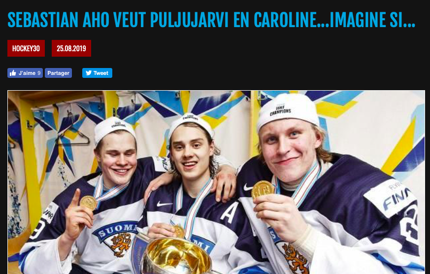 Si Jesse Puljujarvi débarque en Caroline..