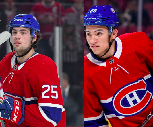 Si Ryan Poehling ET Nick Suzuki percent l'alignement....