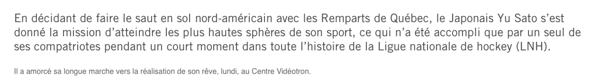 Tout le monde parle d'un VOL à Québec..