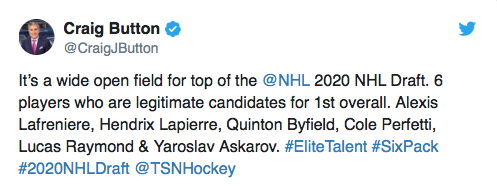 Une lutte à 6 pour le premier choix total en 2020 ?