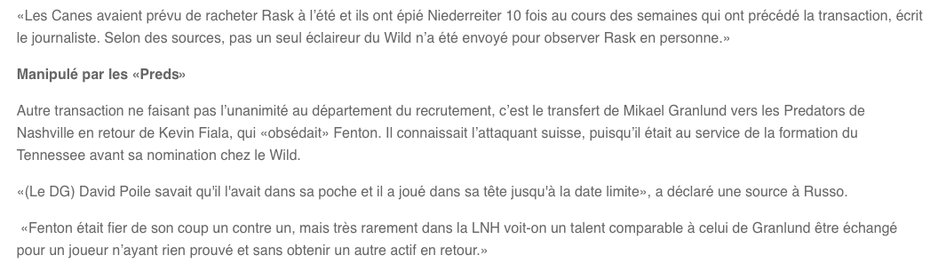 WOW...Le DG du Wild, était vraiment une MERDE...