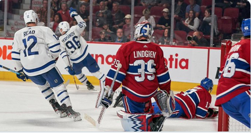 À chaque fois...Que Charlie Lindgren joue devant PLUSIEURS DÉPISTEURS..