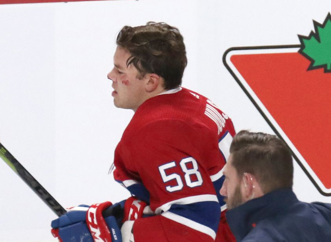 AYOYE...Ça ne regarde pas bien pour Noah Juulsen...