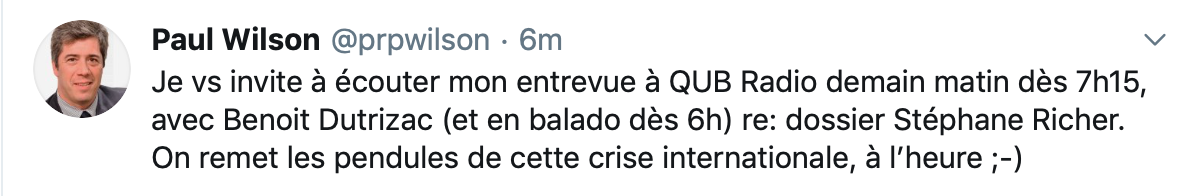 AYOYE...Le directeur des communications du CH, ridiculise les propos de Stéphane Richer...