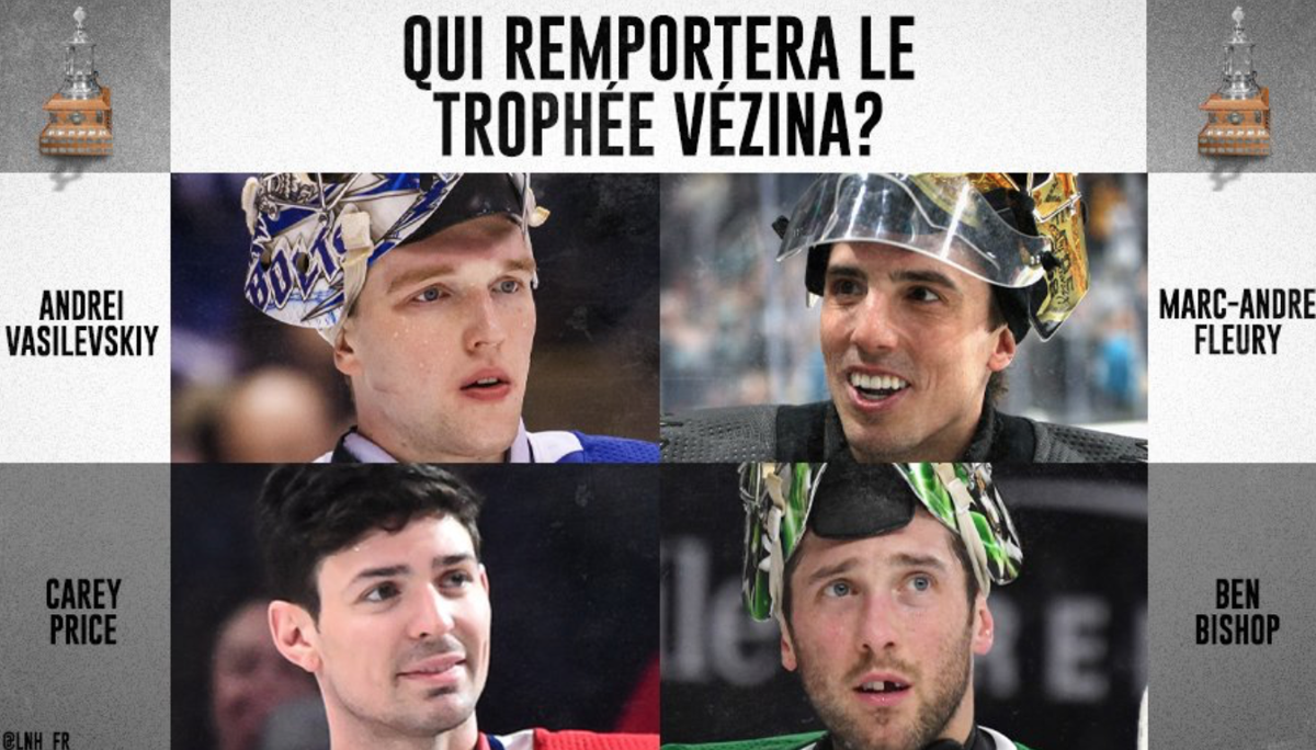 Carey Price fait partie des CANDIDATS pour le VÉZINA sur NHL.com...