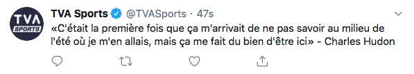 Comme s'il savait maintenant où il s'en va...