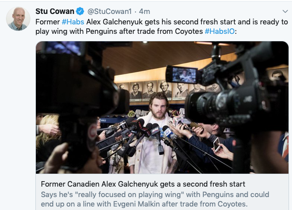 Demandez à Alex Galchenyuk..