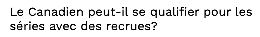 Essaie pas Daniel Brière...