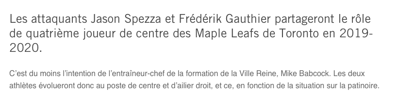 Fred Gauthier va bien dormir...