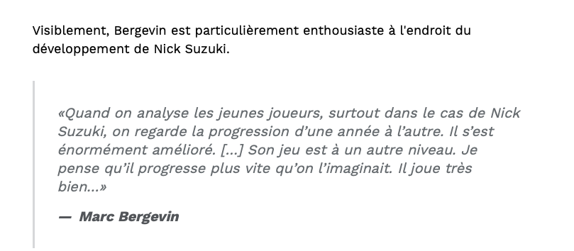 Imaginez les FRISSONS de Nick Suzuki...