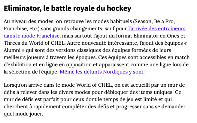 La CRITIQUE de NHL 20...