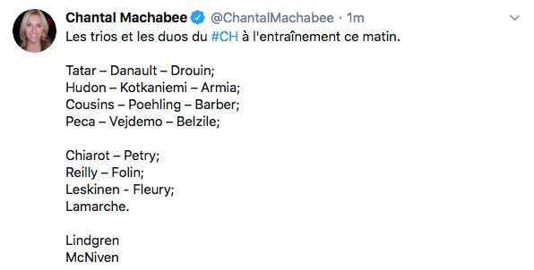 Le CH veut vraiment mettre Hudon en vitrine...