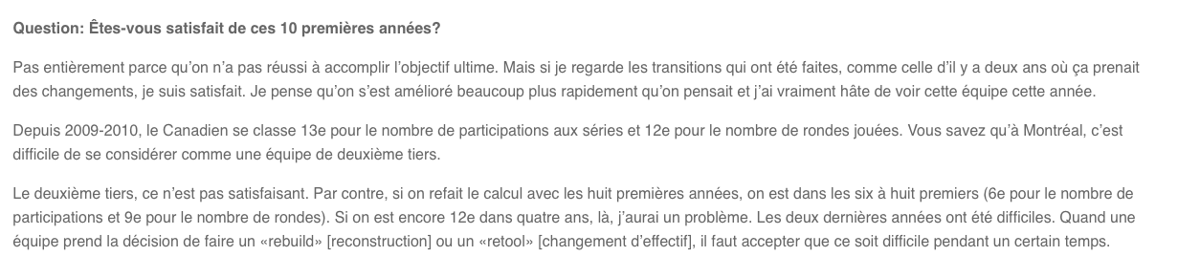 Le PROPRIO le PLUS HYPOCRITE de l'HISTOIRE de la LNH..