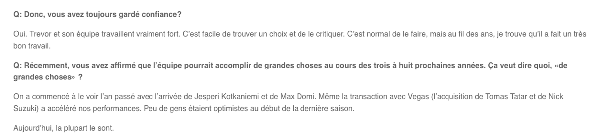 Le PROPRIO le PLUS HYPOCRITE de l'HISTOIRE de la LNH..