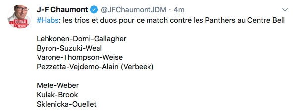 Les gens de Bathurst étaient plus gâtés que ceux du Centre Bell...