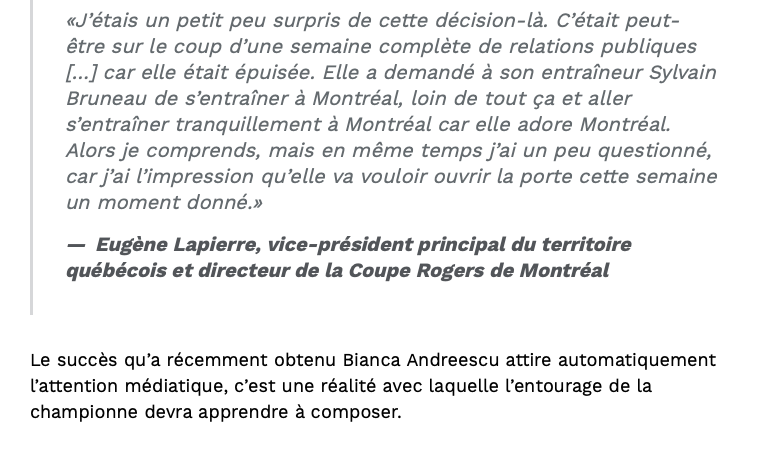 Les médias québécois...ont peur qu'elle devienne comme GENIE....