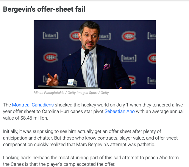 Marc Bergevin PREMIER...