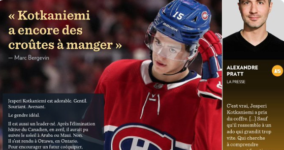 Marc Bergevin se sert des médias...