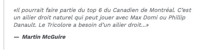 Nick Suzuki dans le TOP 6?