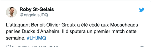 On continue d'avoir des DOUTES.... Sur Benoït-Olivier Groulx....