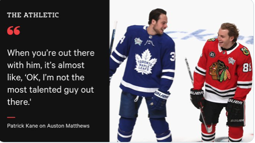 Patrick Kane l'avoue....