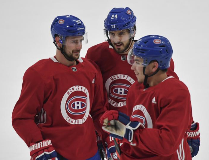 Pendant que Suzuki est placé avec Danault et Tatar...