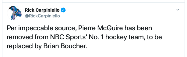 Pierre McGuire perd sa job à NBC....